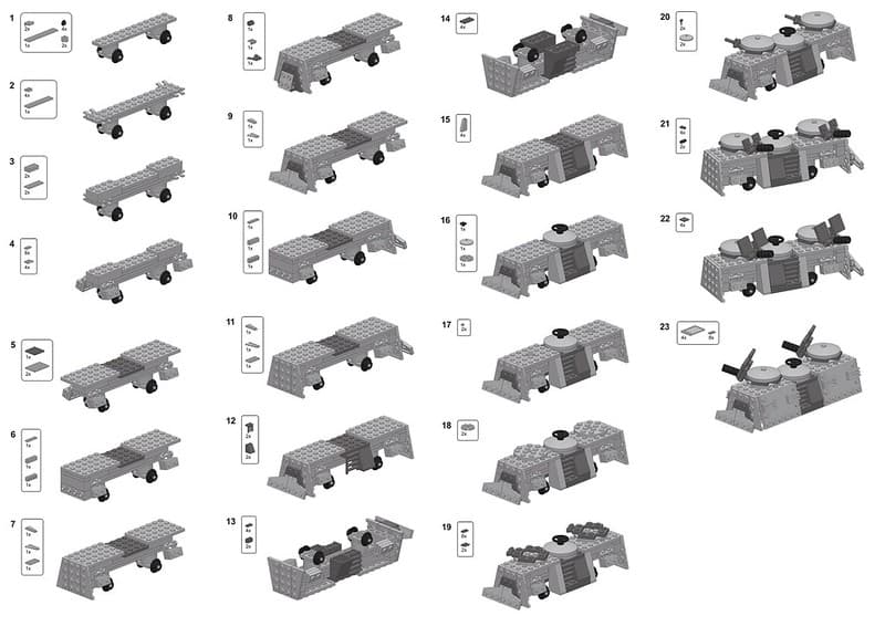 Artillery Train Car Instructions