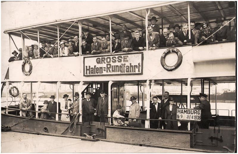 Hamburg Pleasure Boat, dated 21 August 1938