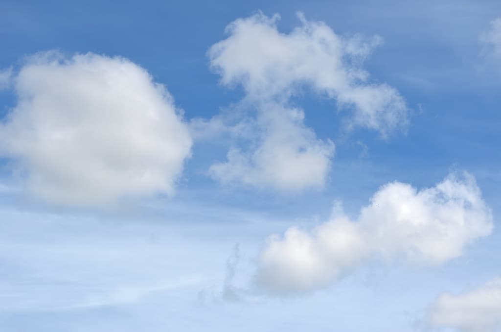 Blue Sky and White Clouds