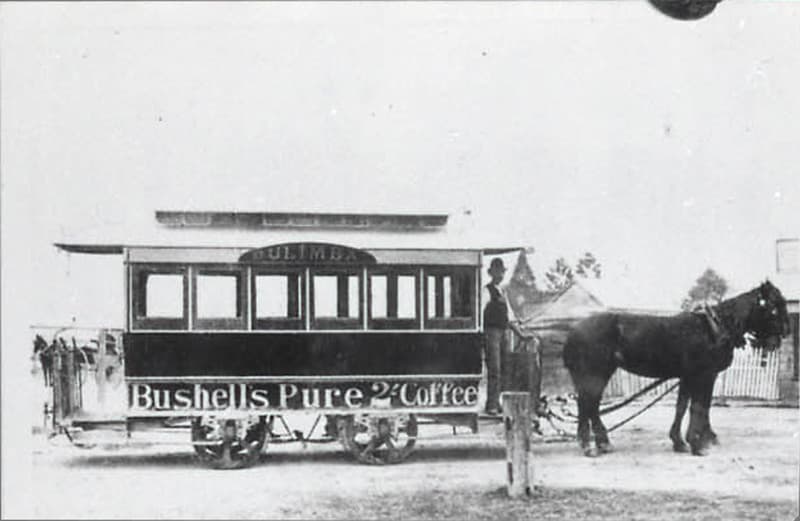 The First Horse Tram in Brisbane, c1880