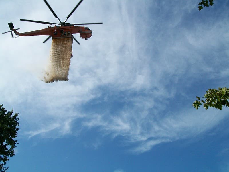 C 54 Sikorsky Sky Crane water drop