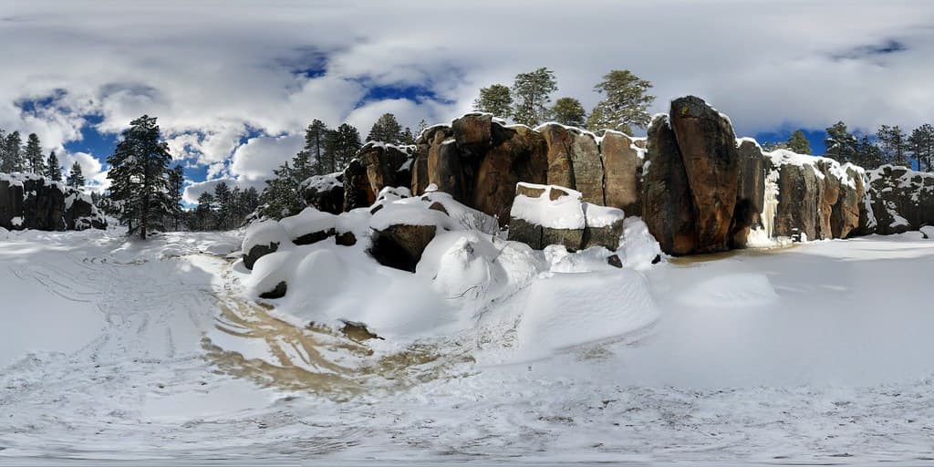 Keyhole Sink Snowy Waterfalls 2017