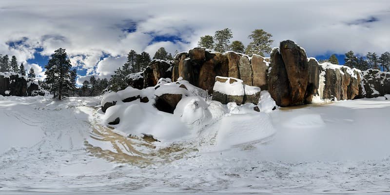Keyhole Sink Snowy Waterfalls 2017