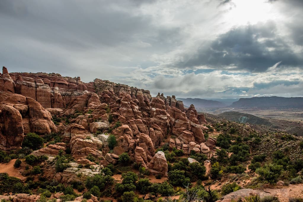 Rain Clouds Linger above the Fiery Furnace
