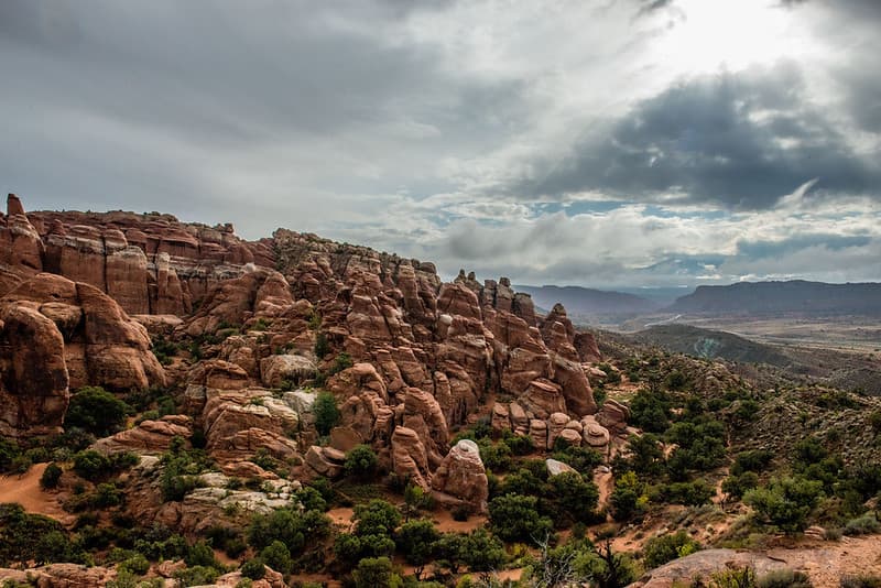 Rain Clouds Linger above the Fiery Furnace