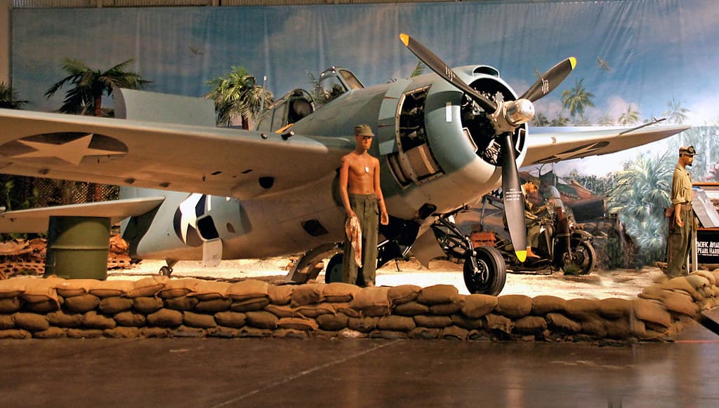 Grumman F4F-3 Wildcat (Fighter). Pearl Harbour.