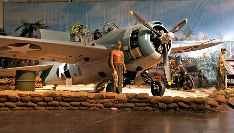 Grumman F4F-3 Wildcat (Fighter). Pearl Harbour.