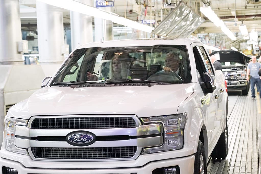Vice President Mike Pence Visits a Ford Factory