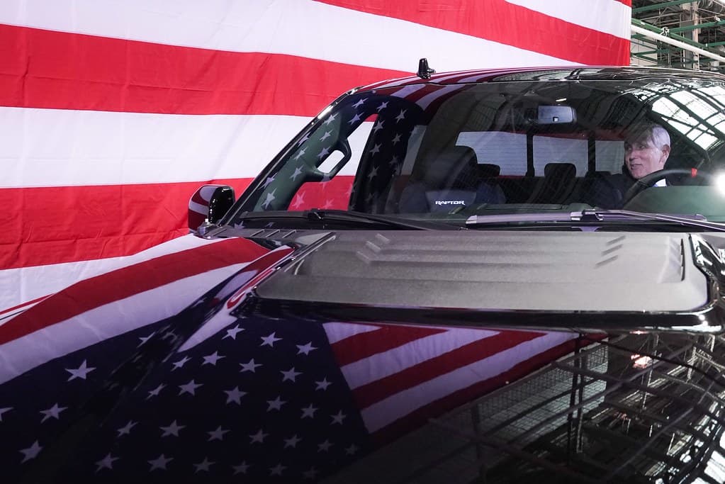 Vice President Mike Pence Visits a Ford Factory