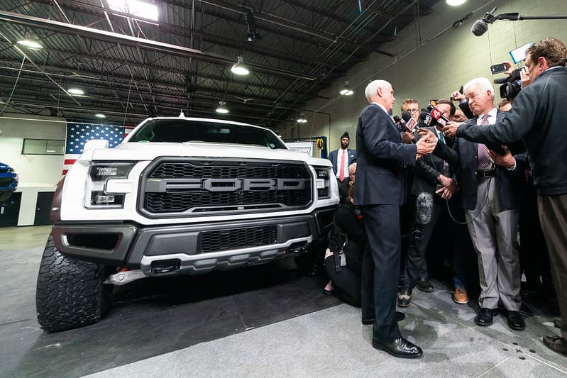 Vice President Mike Pence Visits a Ford Factory