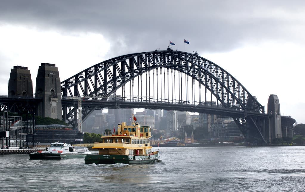 On Sydney harbour.