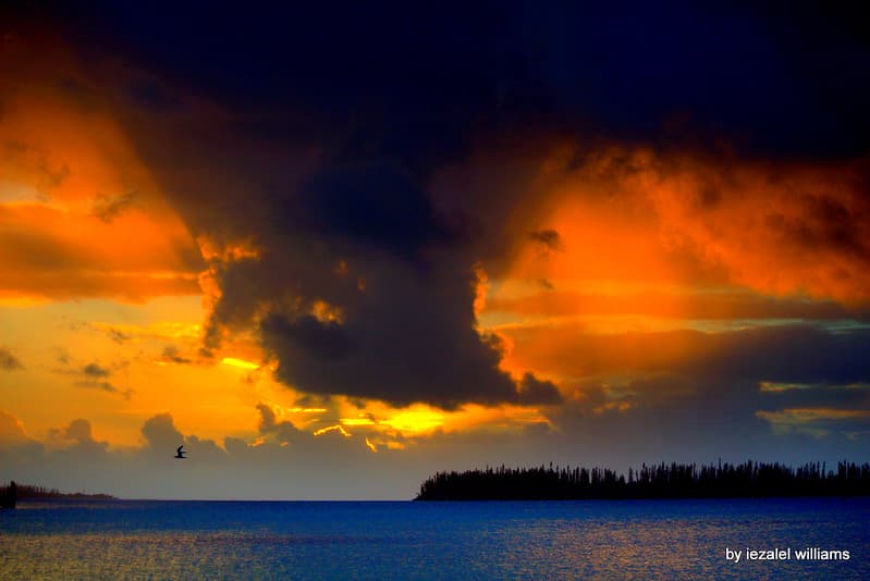 Cloudy sunset in Isle of Pines IMG 0696