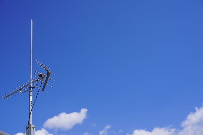 Sky with antenna