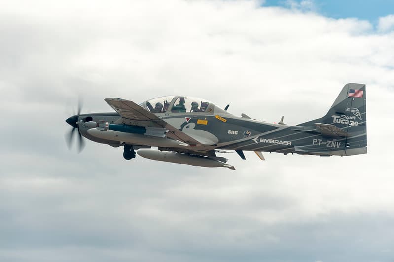 Embraer EMB 314 Super Tucano A-29 experimental aircraft.