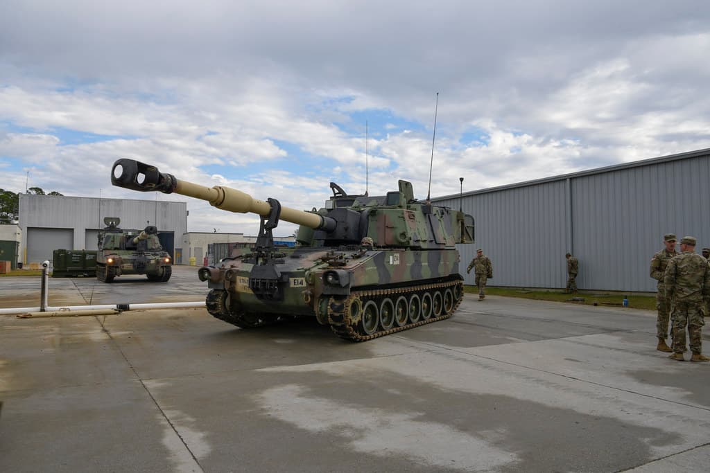 Battery B, 1-178th FA trains at McCrady