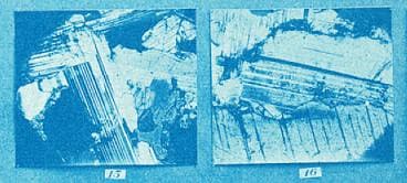 Microscope images of meteorite surfaces? *
