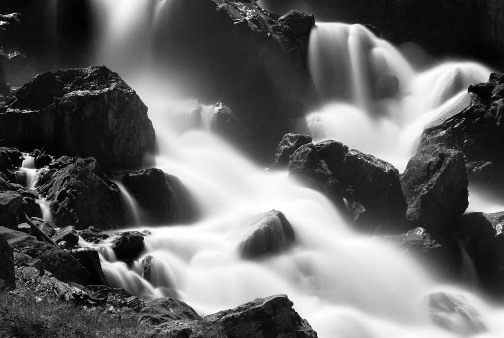 Mountain waterfall.