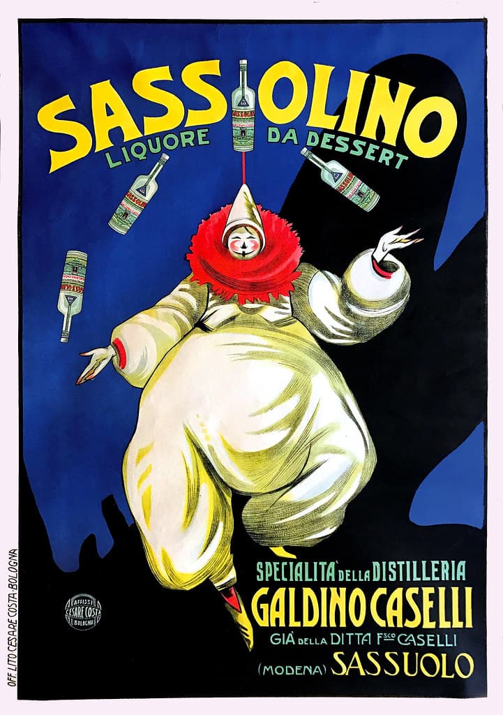 COSTA, Cesare. Sassolino Liquore da Dessert, 1925.