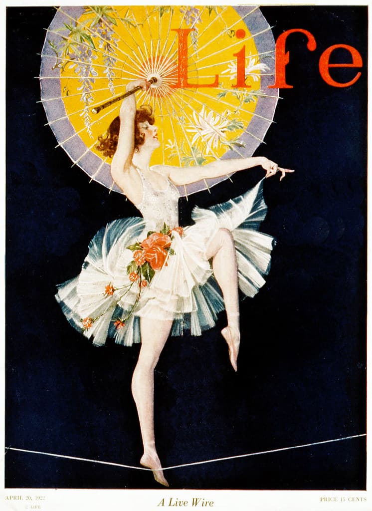 LEYENDECKER, F. X. 'A Live Wire', Life cover, April 20, 1922.