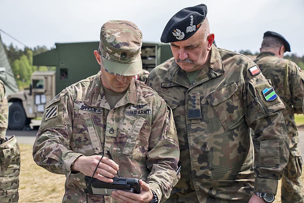 Electronic warfare training in Poland
