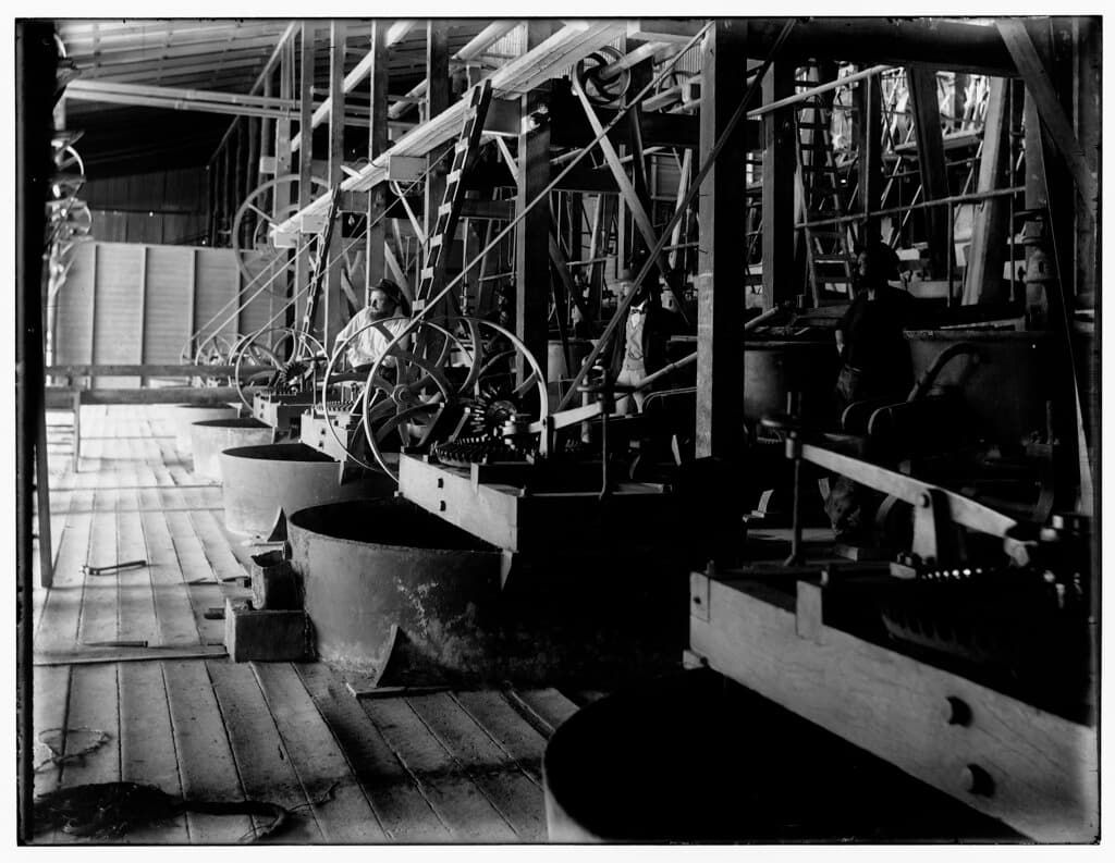 Industrial machinery, factory, flywheels