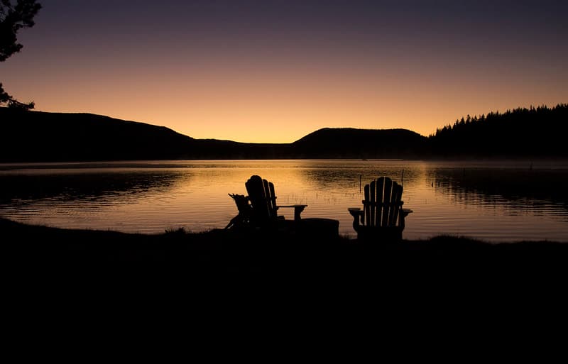 Paulina Lake at Sunset, Oregon