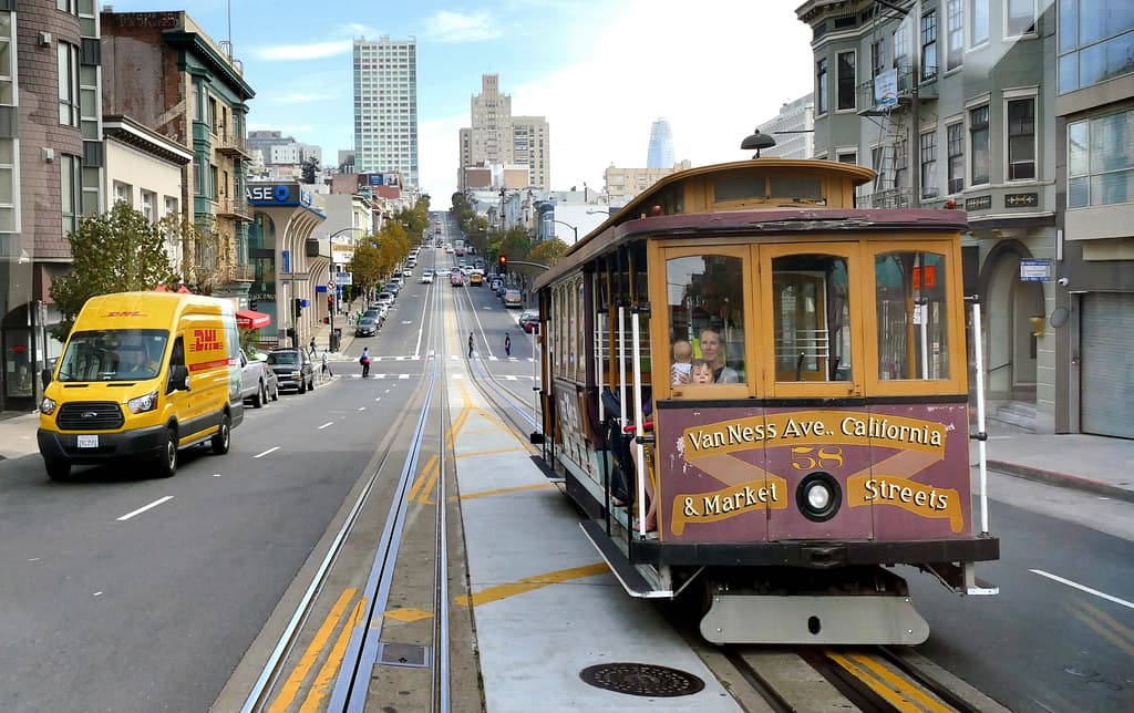 Van Ness Ave Cable Car.