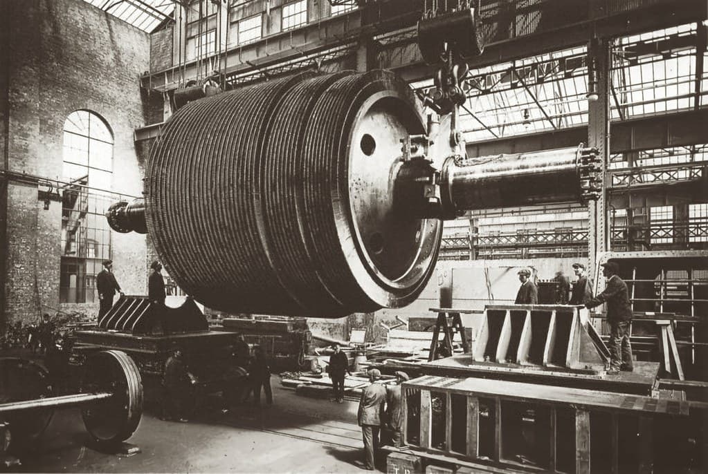 Titanic Turbines During Assembling