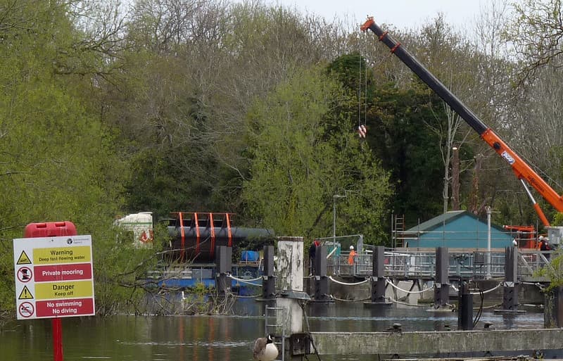 27 April 2021 Reading Hydro - second Archimedes turbine delivered