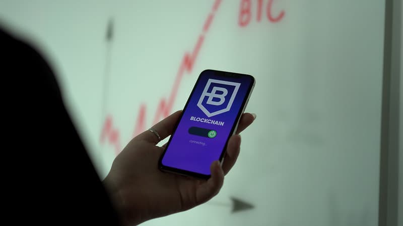 Connecting to a blockchain platform with a smartphone