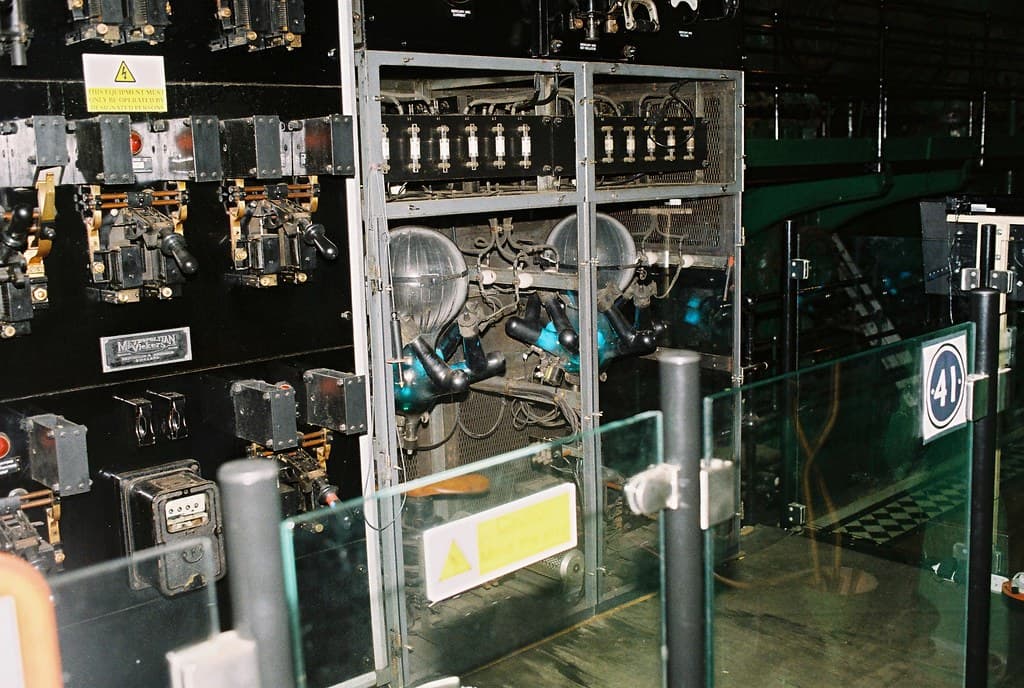 Mercury arc rectifiers and part of d.c. switchboard