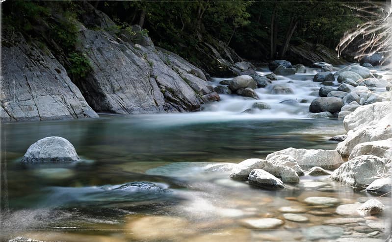 Late afternoon river scene