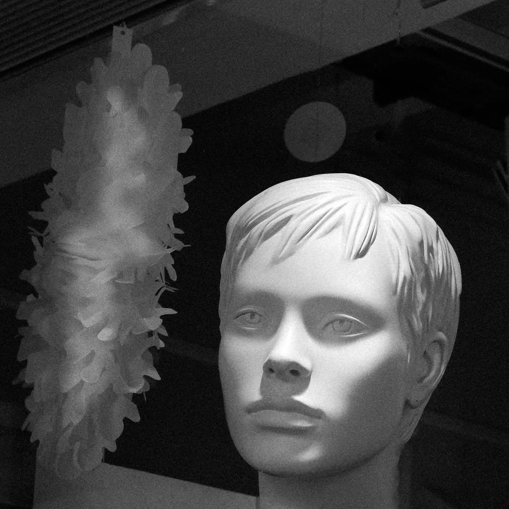 Shop window display, Chester, UK, 2021.