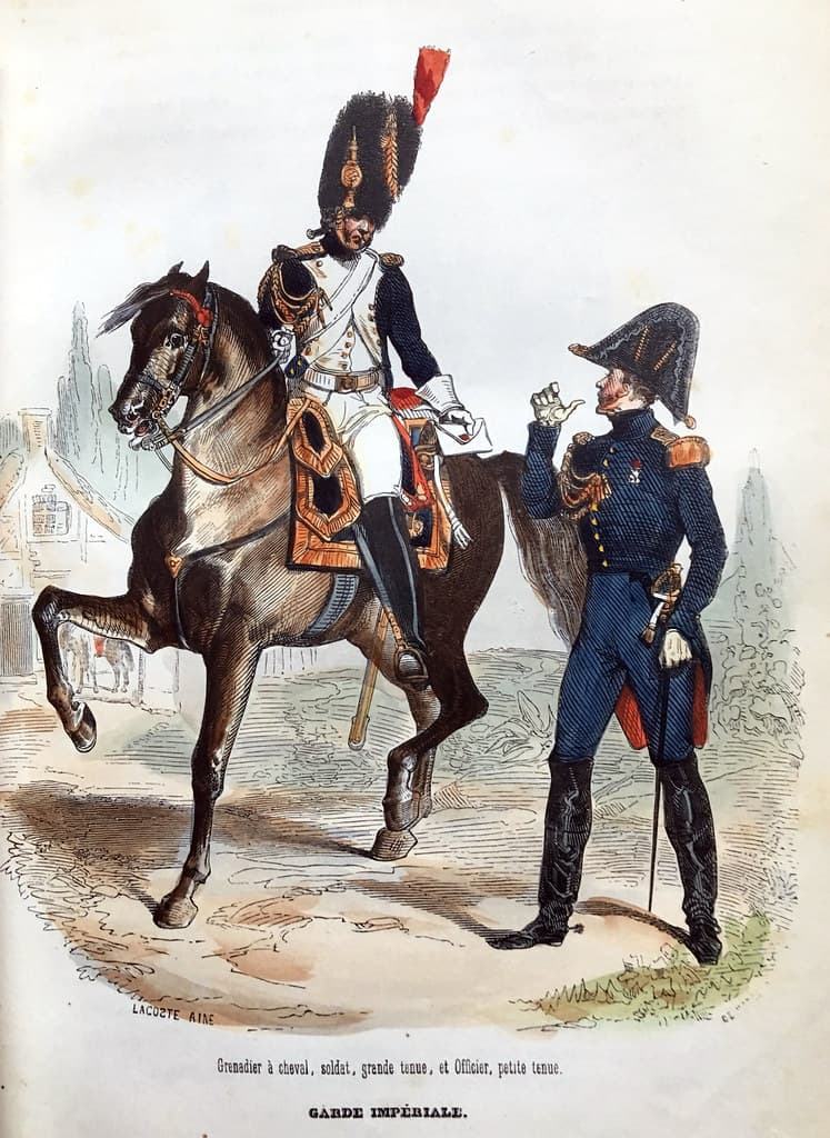 Uniformes et portraits militaires de la Garde Impériale de Napoléon