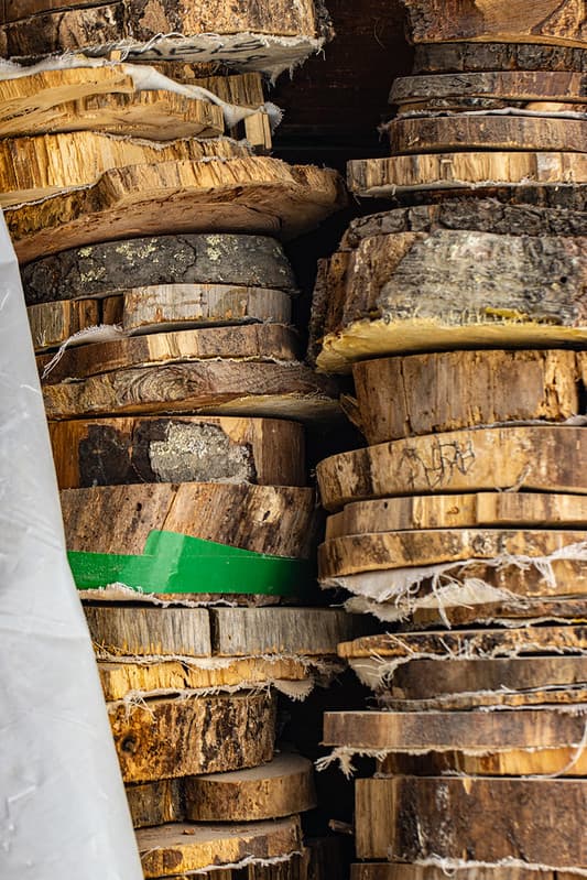 Tree 'Cookies' are used to study climate changes over time.