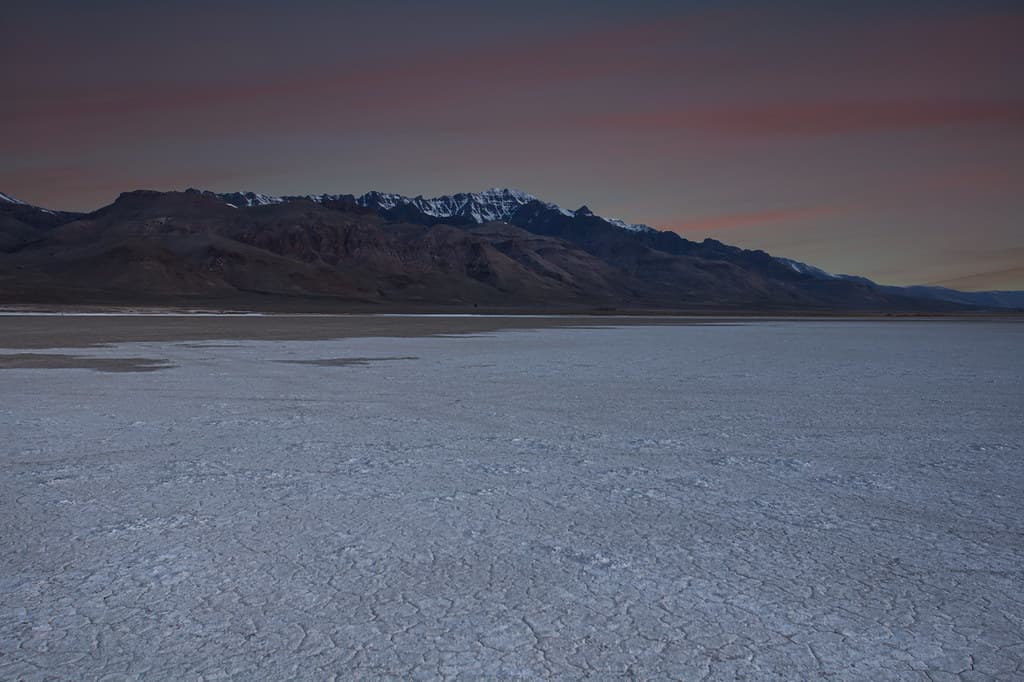 Steens Mountain from Alvord desert floor, Oregon