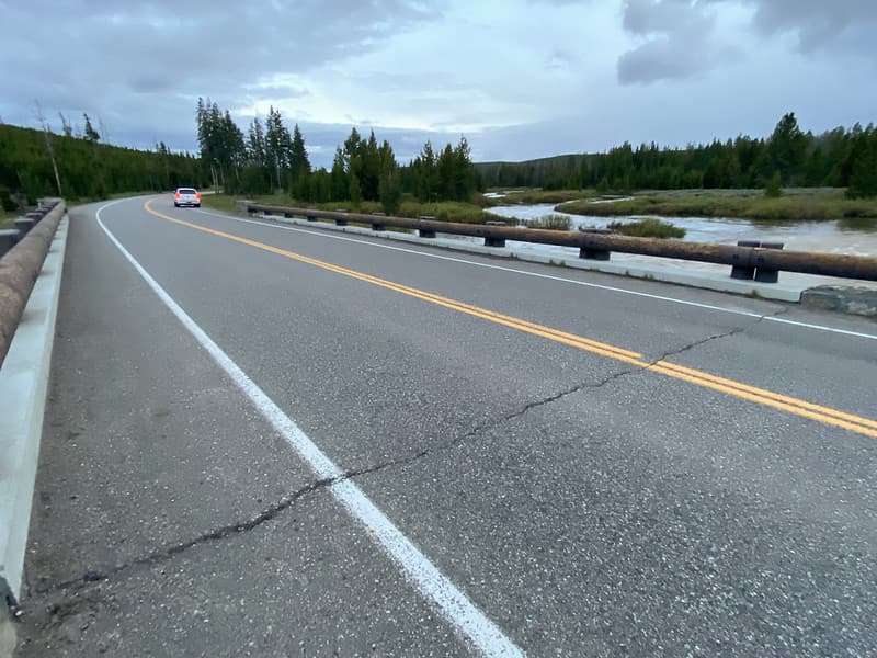 Yellowstone flood event 2022: Indian Creek Bridge decking cracked