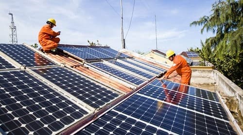 Install a roof top solar panel