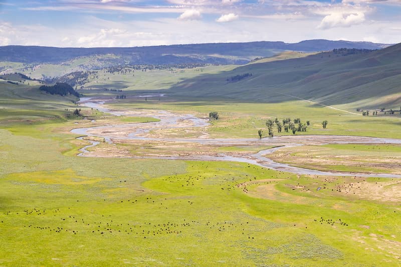 Aerial, floodevent, yellowstone