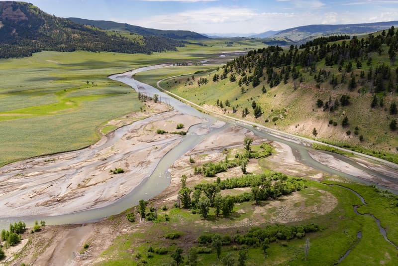 Aerial, floodevent, yellowstone