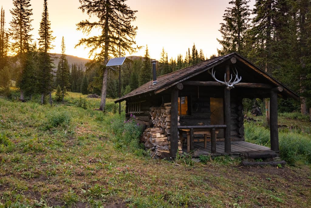 Fawn Pass Patrol Cabin: Sunset over Fawn Pass (2)