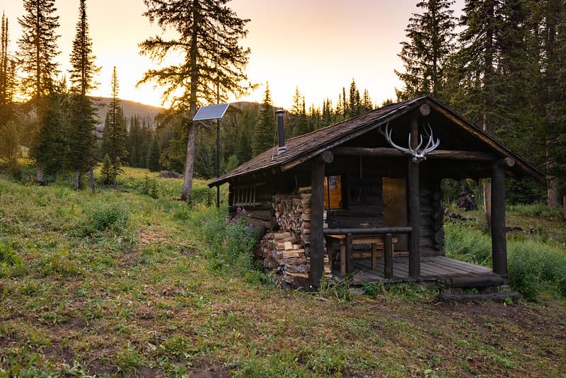 Fawn Pass Patrol Cabin: Sunset over Fawn Pass (2)