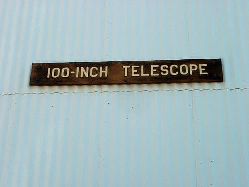 39 The Sign On 100'' Telescope Dome