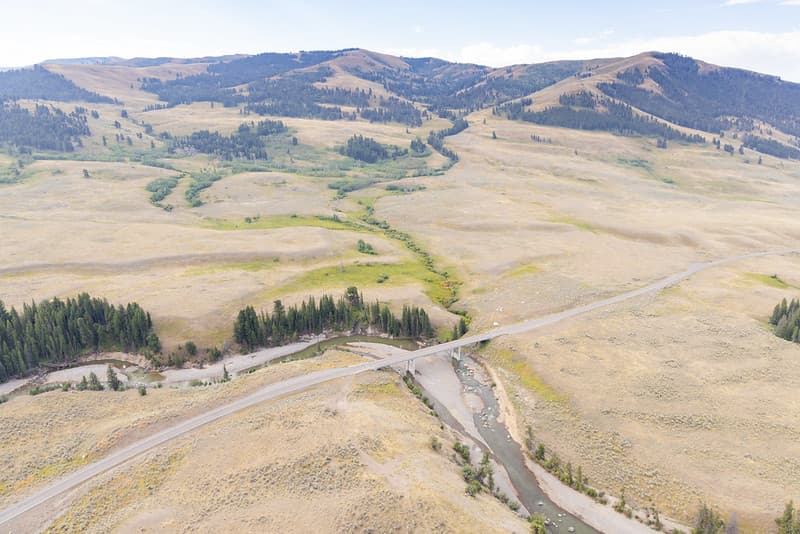 Aerial, floodevent, yellowstone