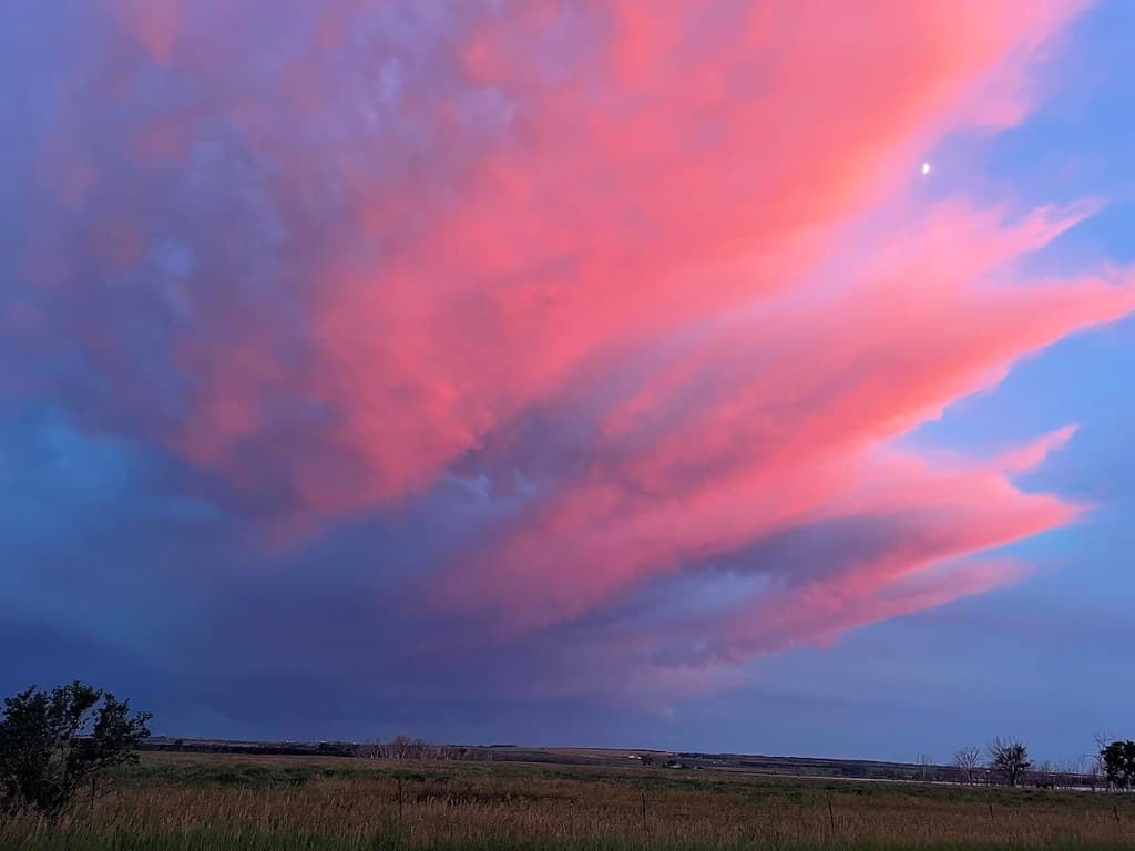 Post Sunset Skies over Lake Andes National Wildlife Refuge