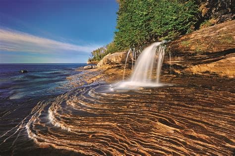 Port Colborne Ontario ~ Canada ~ View of Lake Erie with the Waterfalls