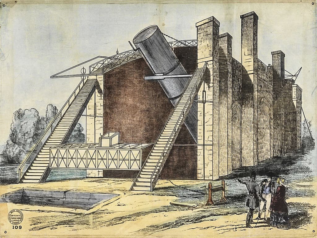 Parsonstown (Ireland) Telescope -- about 1853