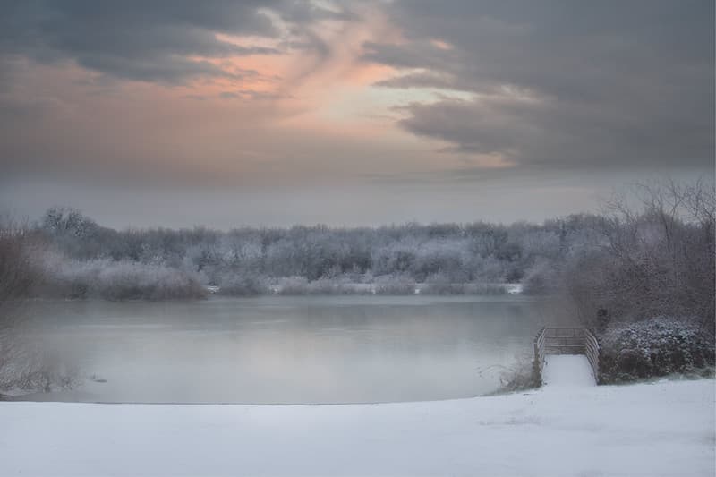 Snow on the Freeway Lakes, Oregon