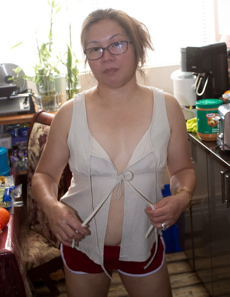 Sarah in a hot kitchen
