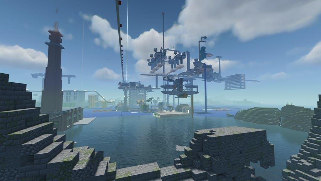 Our Forever Minecraft server's Industrial District